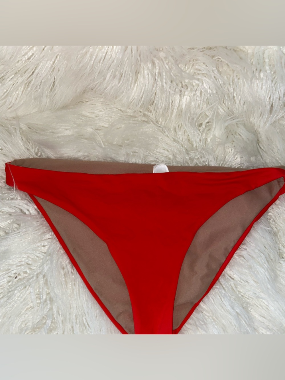 Classic Red Bikini Bottom - Sleek Low-Rise Fit